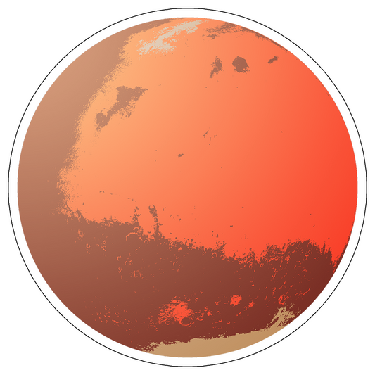 'Mars' Sticker