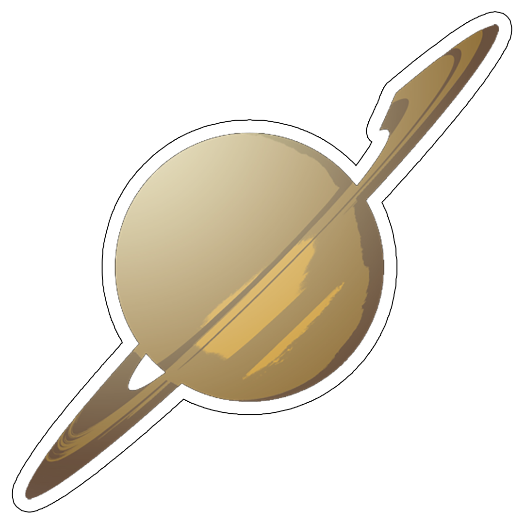 'Saturn' Sticker